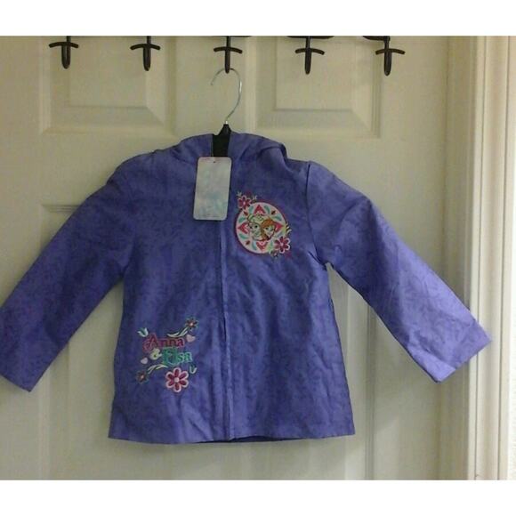 Disney's Frozen Jacket, light weight purple, toddler girls, Anna & Elsa, size 2T - Picture 1 of 6